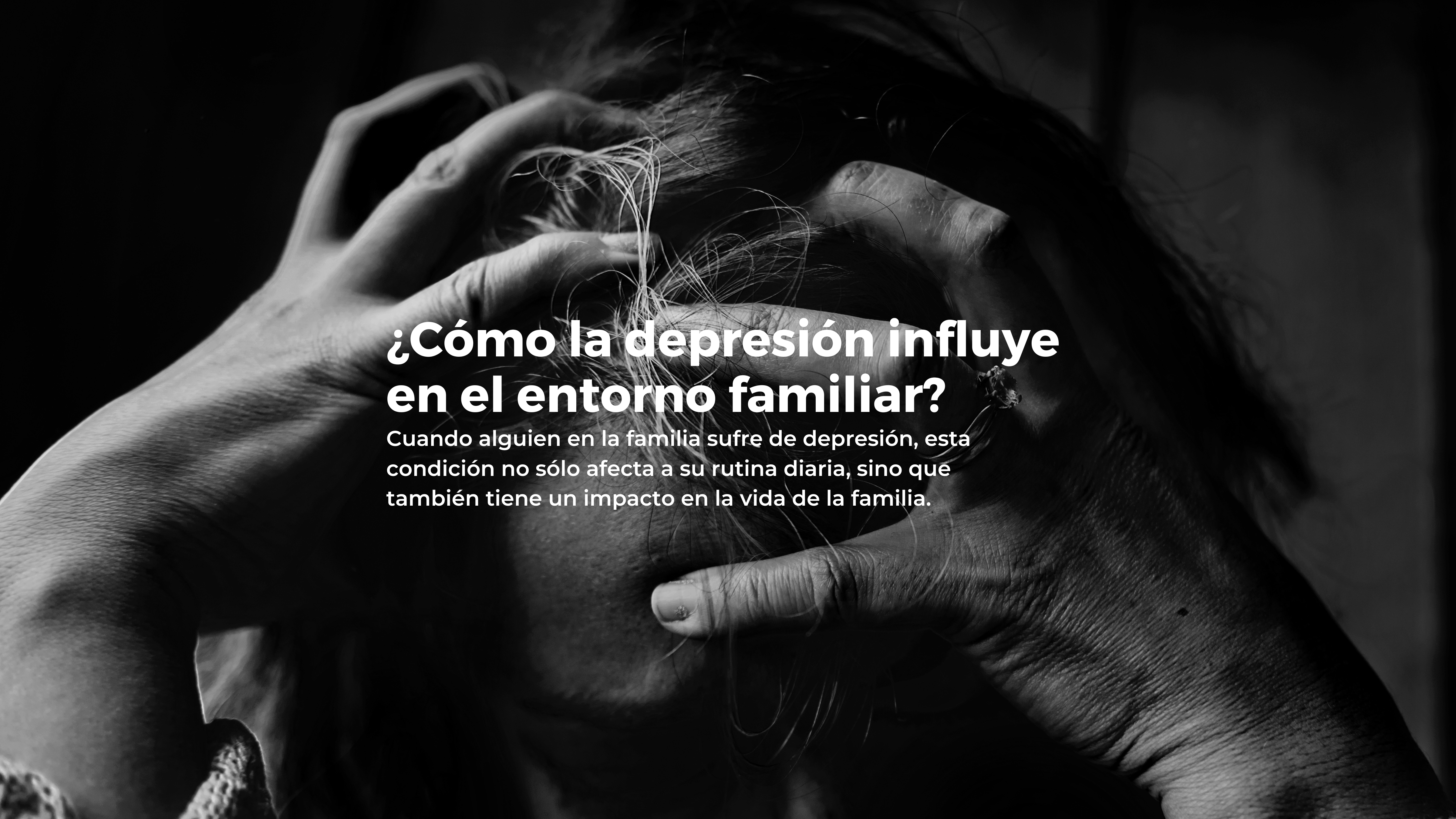 ¿Cómo la depresión influye en el entorno familiar?